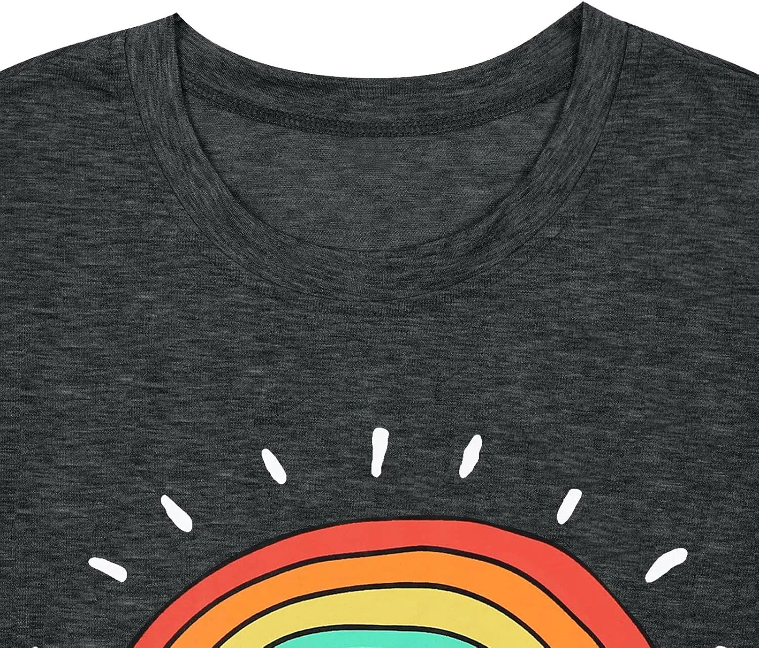 Be Kind Shirts Women Rainbow Graphic Tees Funny Inspirational Saying Casual Positive Short Sleeve Tops Shirts