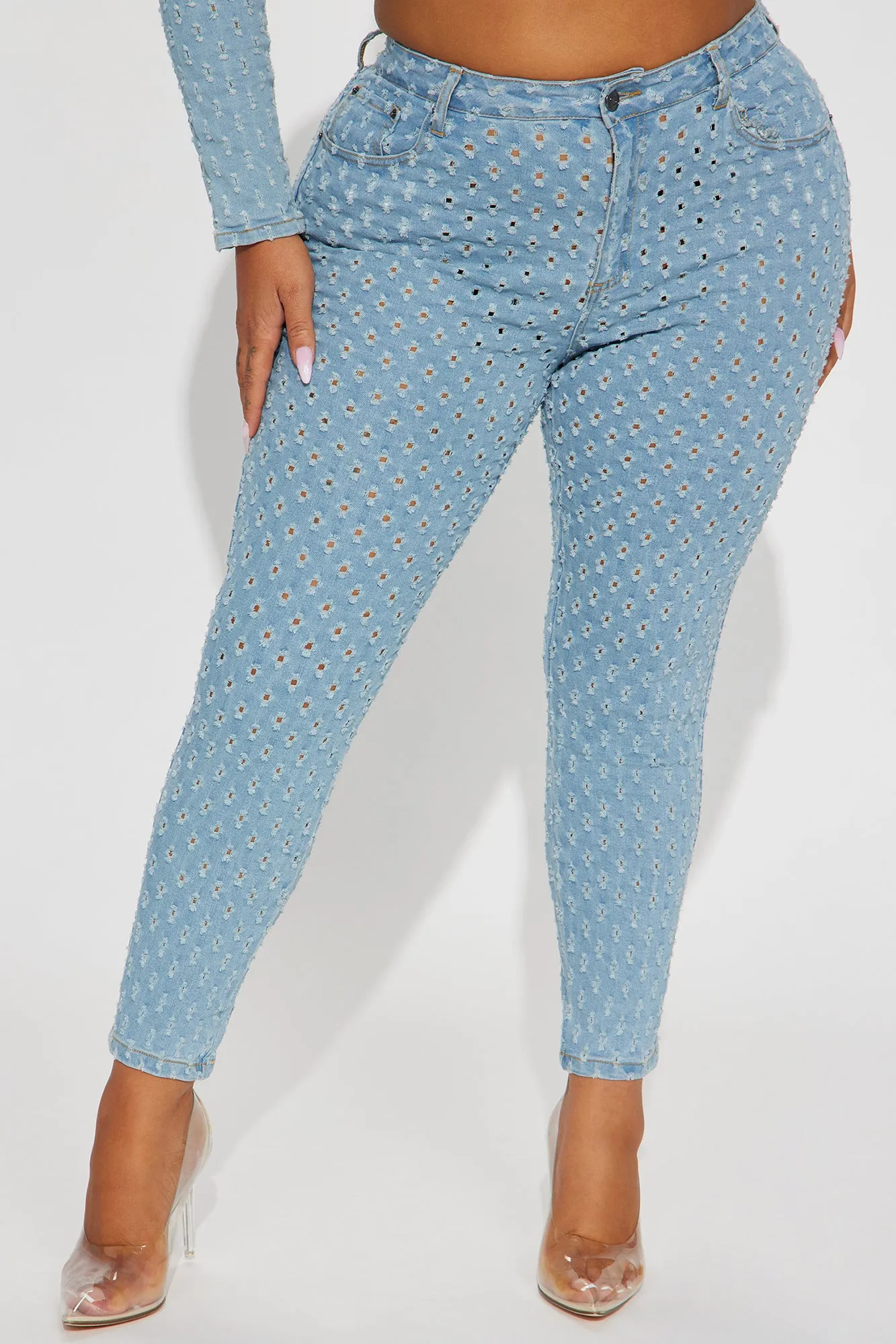 Best Wishes Skinny Jeans - Light Wash