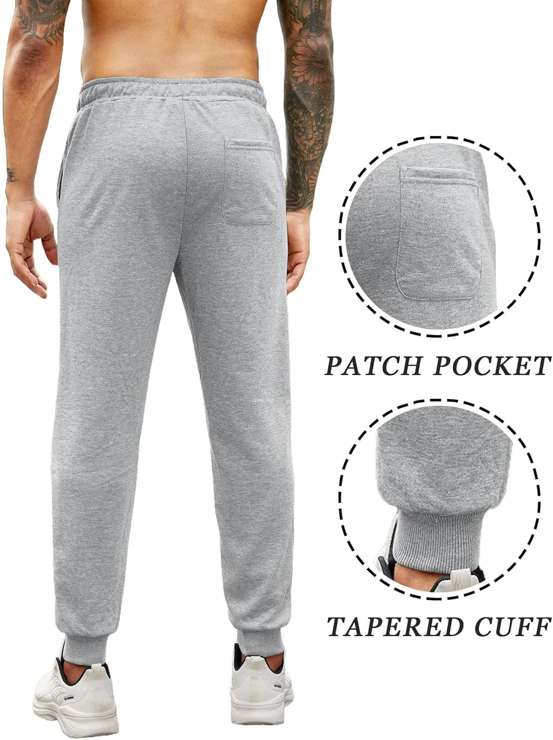 COOFANDY Men's Athletic Joggers Casual Gym Sweatpants Workout Running Track Pants with Pockets