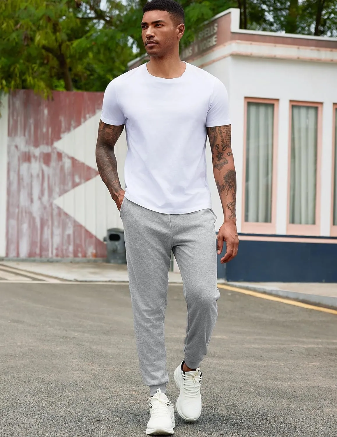 COOFANDY Men's Athletic Joggers Casual Gym Sweatpants Workout Running Track Pants with Pockets