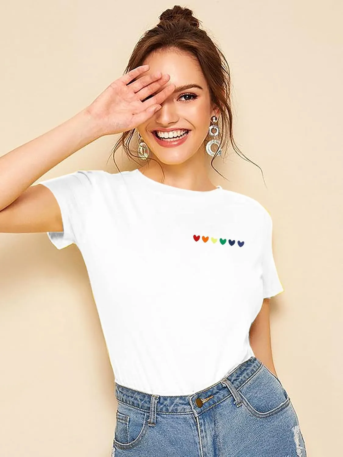 Gay Pride Shirts Women Rainbow Graphic Tee Love Wins T Shirt LGBT Equality Shirts Casual Summer Short Sleeve Tops