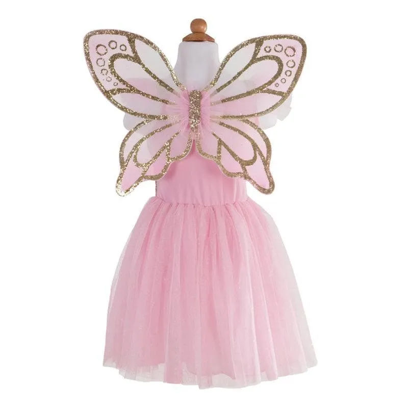 Gold Sequins Butterfly Dress & Wings