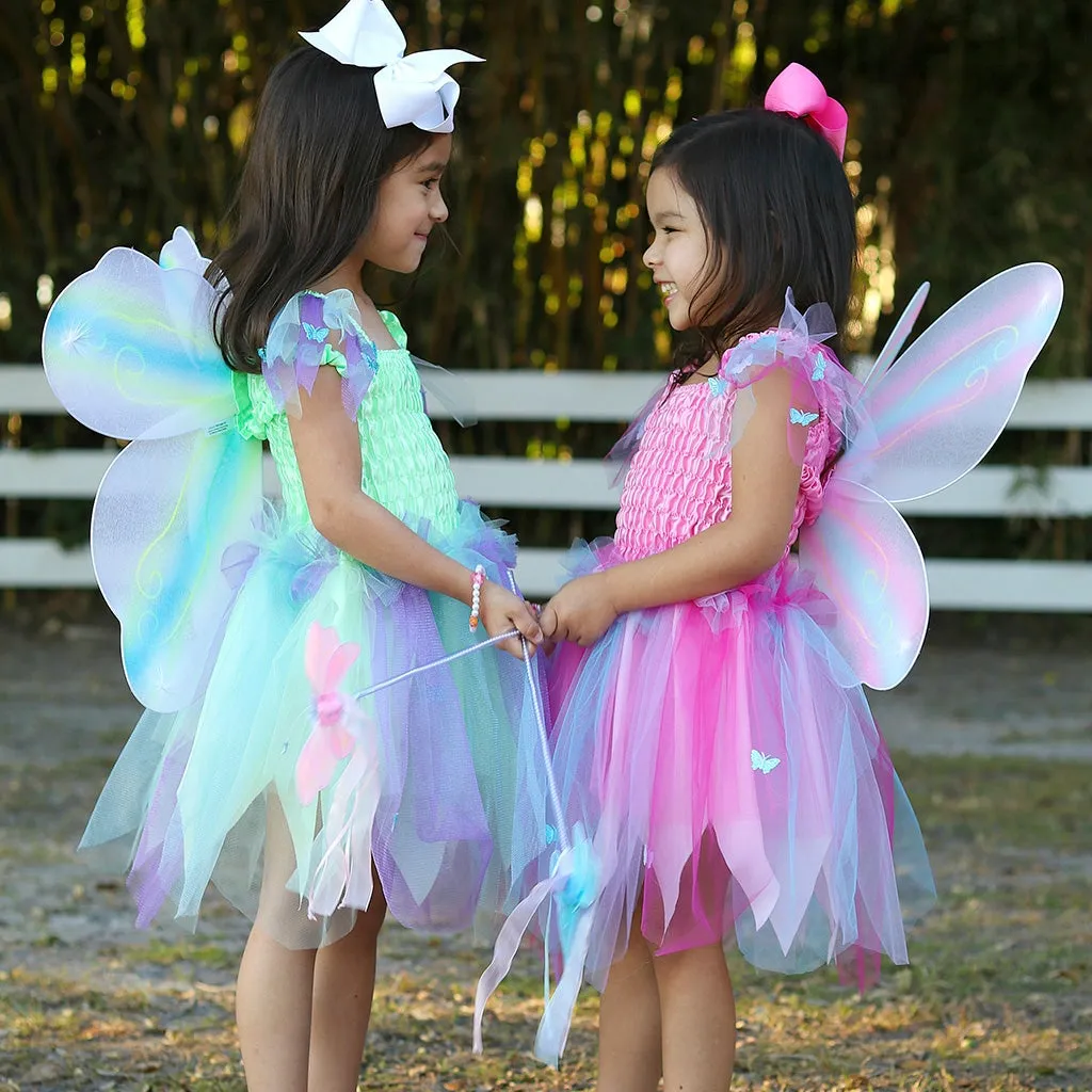 Great Pretenders Butterfly Dress with Wings & Wand Play Costume Set