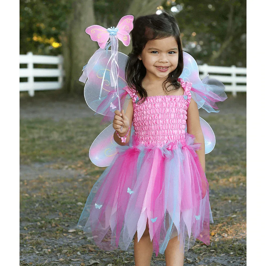 Great Pretenders Butterfly Dress with Wings & Wand Play Costume Set