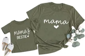 JMFXB Mama and Me T-Shirt Mama and Boy Matching Tee Mother and Daughter Tshirt Mommy and Me Matching T-Shirts