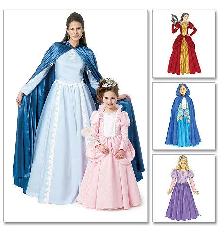 McCall's Pattern M6420 Fairytale Cape & Dress Costumes (Misses'/Girls')