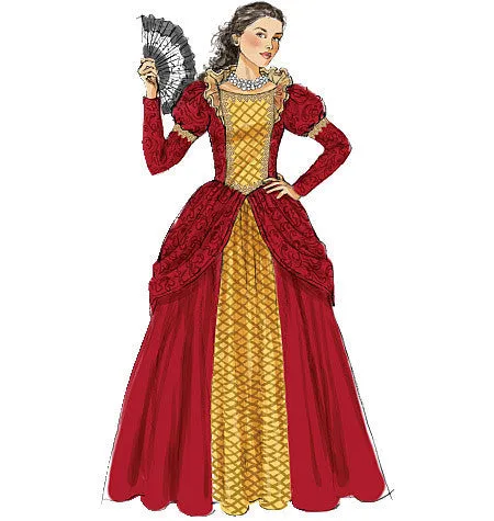 McCall's Pattern M6420 Fairytale Cape & Dress Costumes (Misses'/Girls')