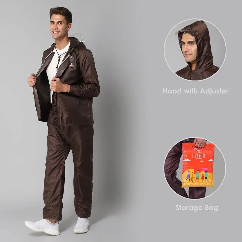 Men Rainwear with Waterproof Design & Storage Pocket | Includes Pants | XXXL | Blue