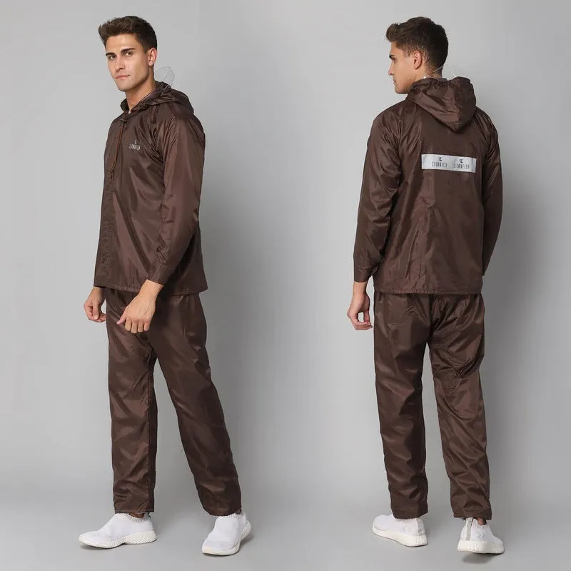 Men Rainwear with Waterproof Design & Storage Pocket | Includes Pants | XXXL | Blue