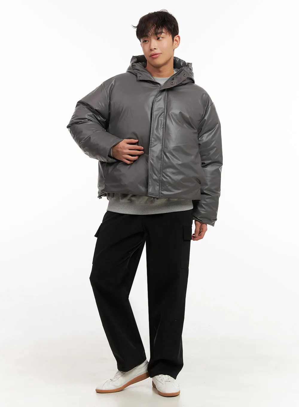 Men's Chic Hooded Puffer Jacket ID427