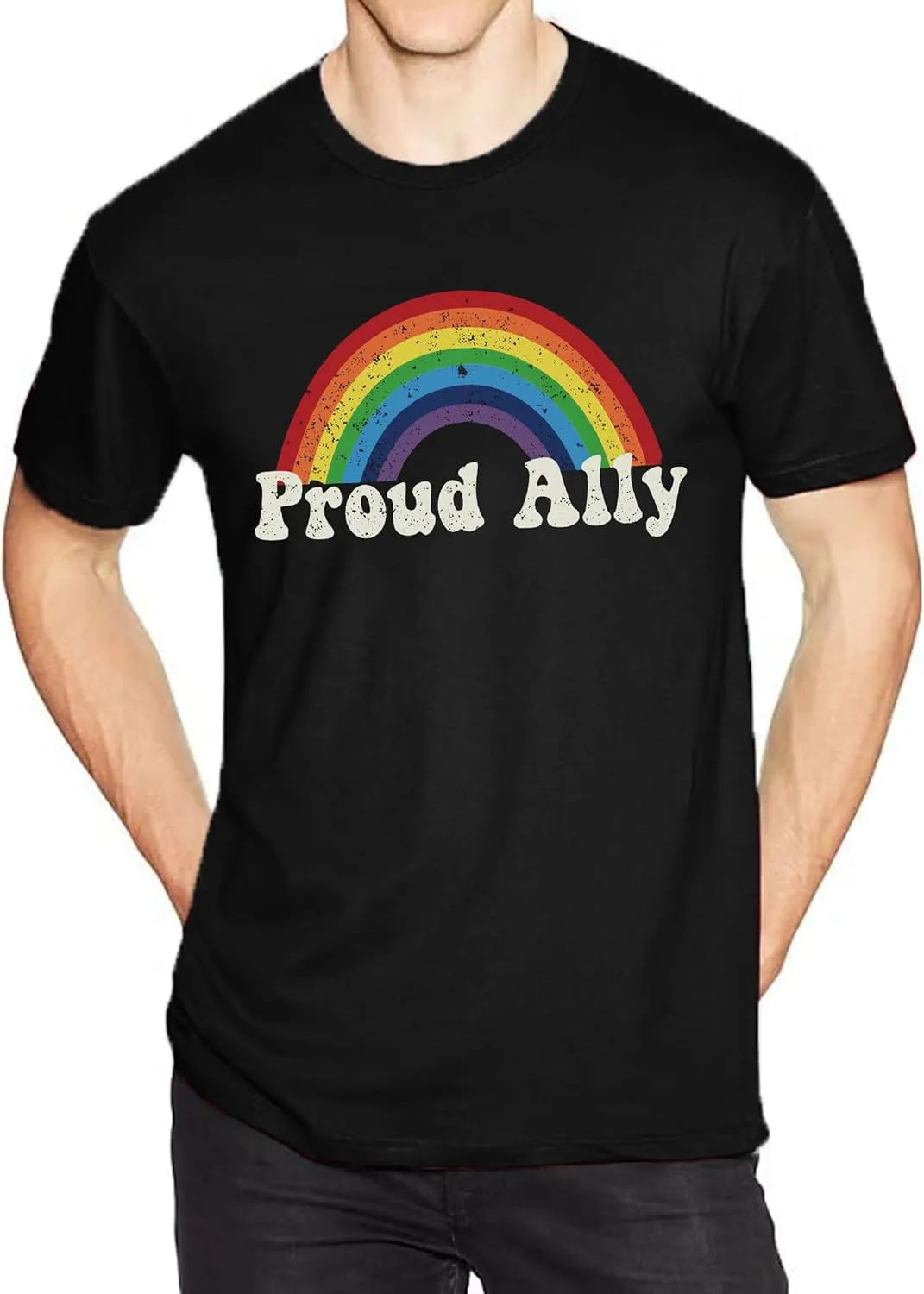 Men's Gay Pride Shirt : Rainbow Graphic Tees Be You T-Shirt LGBT Equality Short Sleeve Blouse Tops