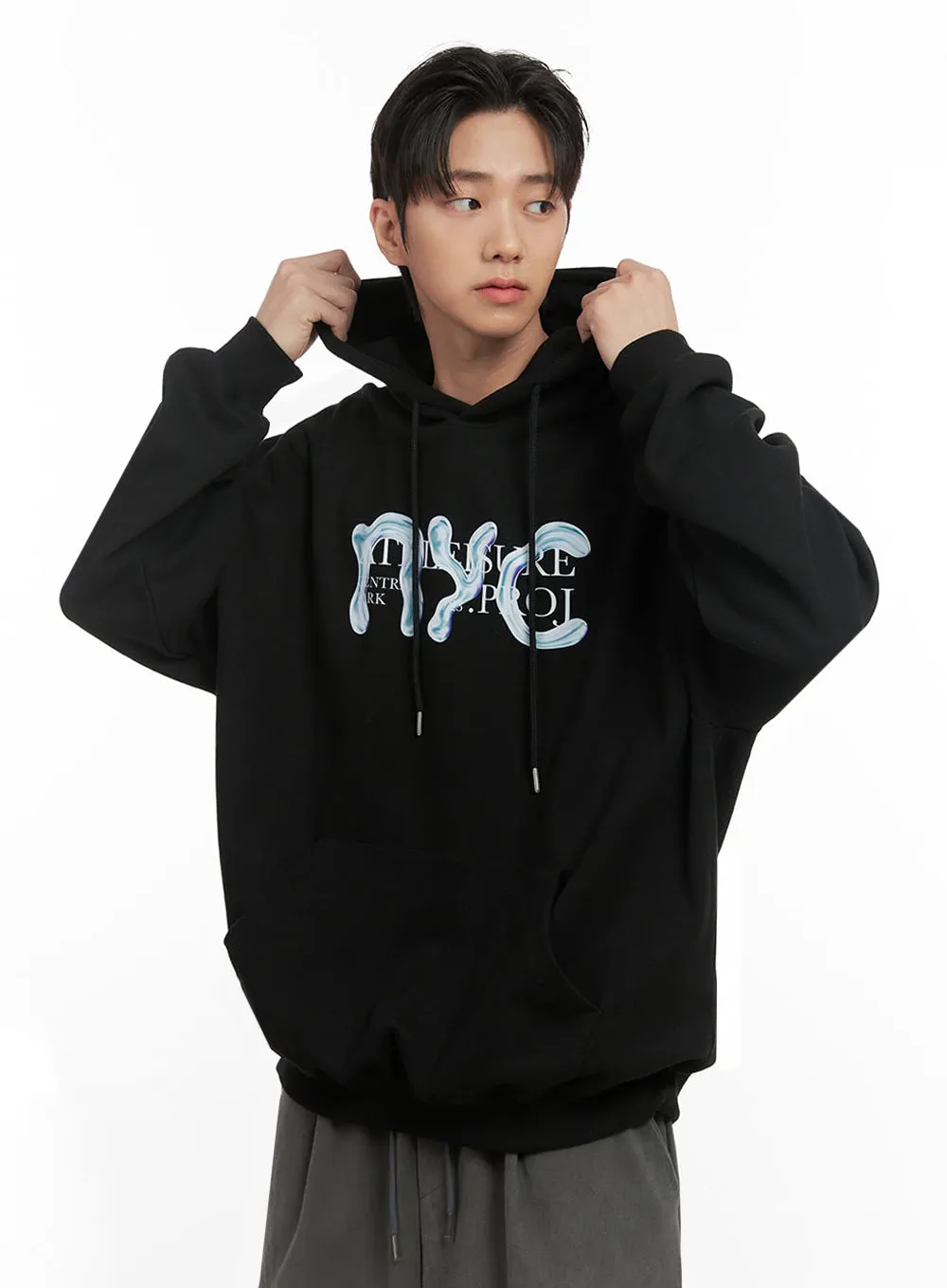 Men's Graphic Hooded Sweatshirt ID406