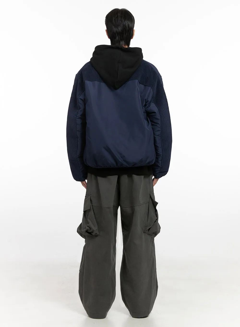 Men's Smooth Puffer Zip-Up Jacket ID406