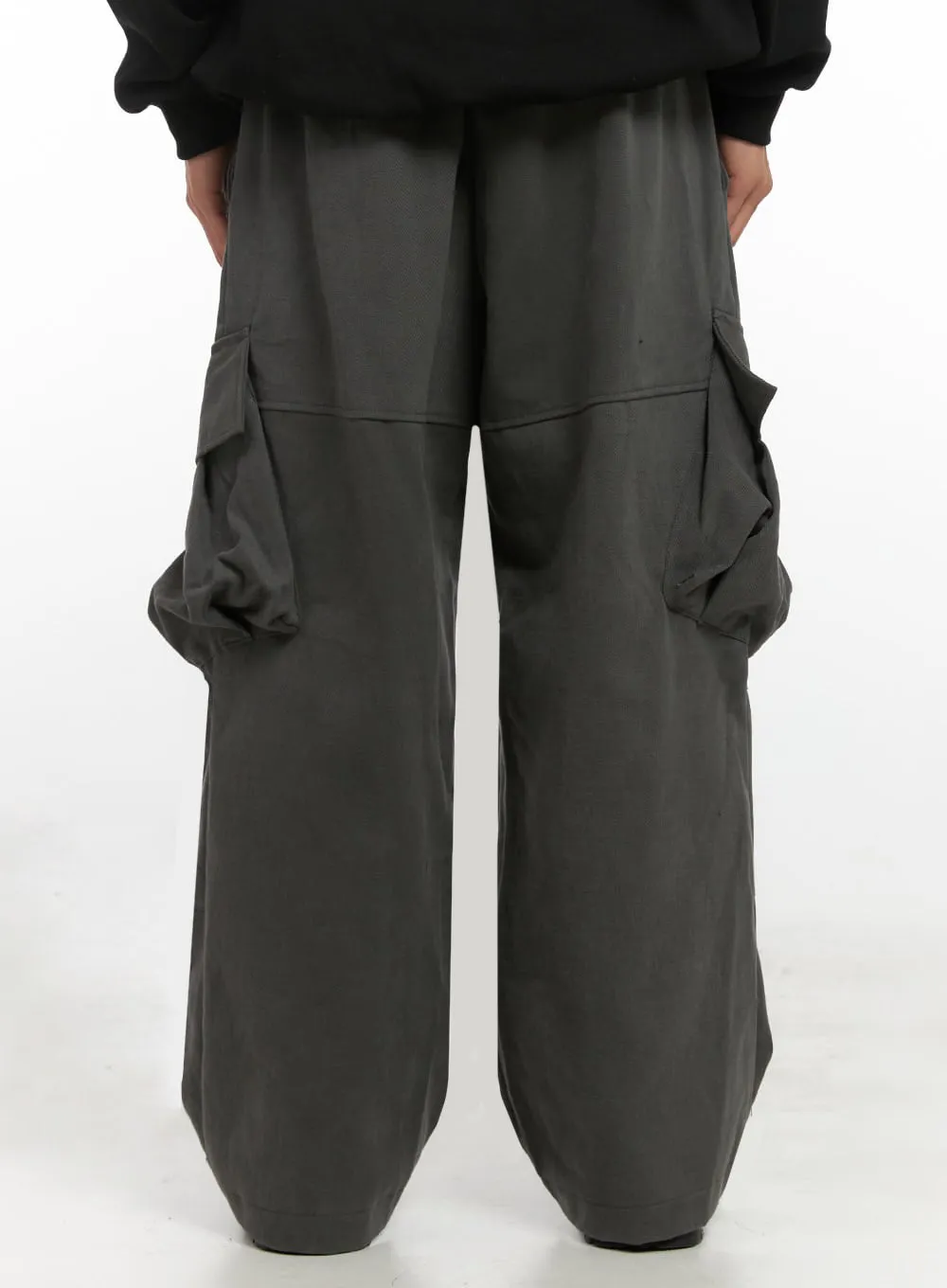 Men's Warm Wide-Fit Cargo Pants ID406