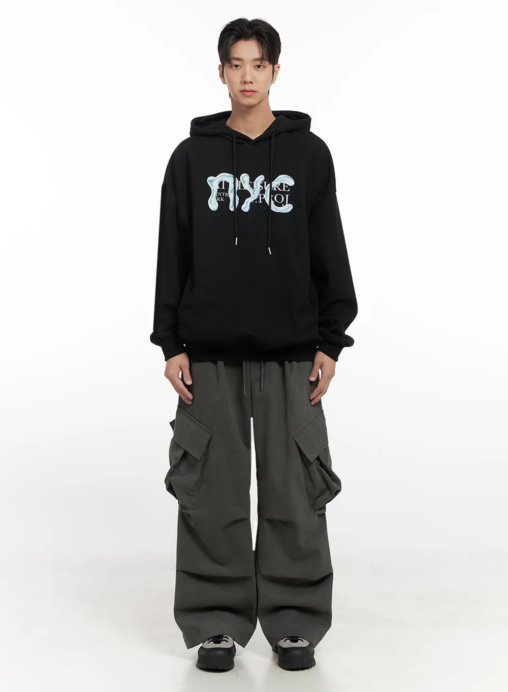 Men's Warm Wide-Fit Cargo Pants ID406