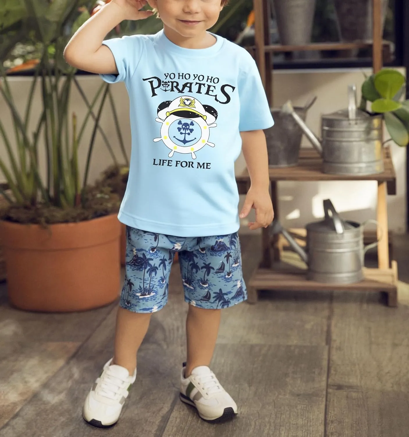 Pirate Shirt Toddler Boys Life for Me T Shirt Skull and Crossbones Tee Causal Short Sleeve Tops