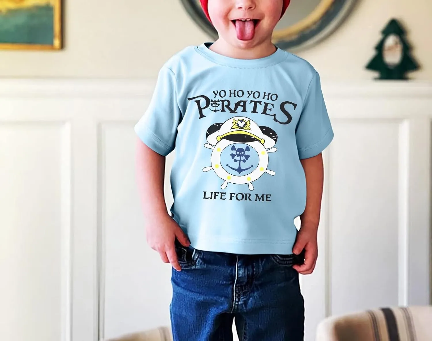 Pirate Shirt Toddler Boys Life for Me T Shirt Skull and Crossbones Tee Causal Short Sleeve Tops