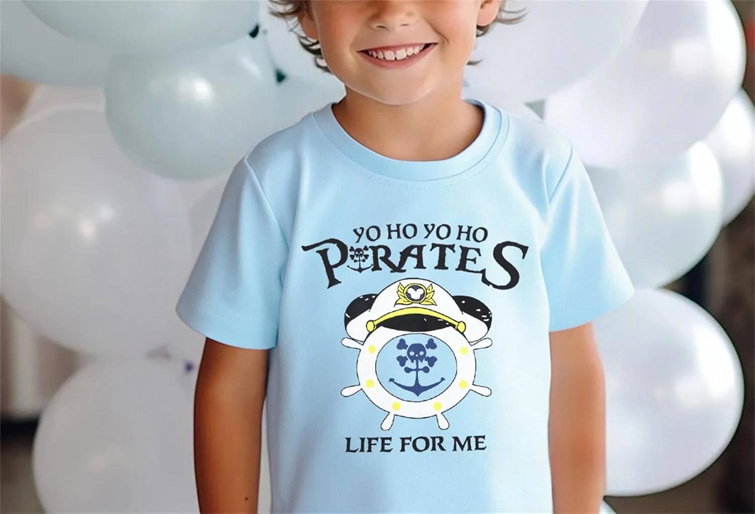 Pirate Shirt Toddler Boys Life for Me T Shirt Skull and Crossbones Tee Causal Short Sleeve Tops