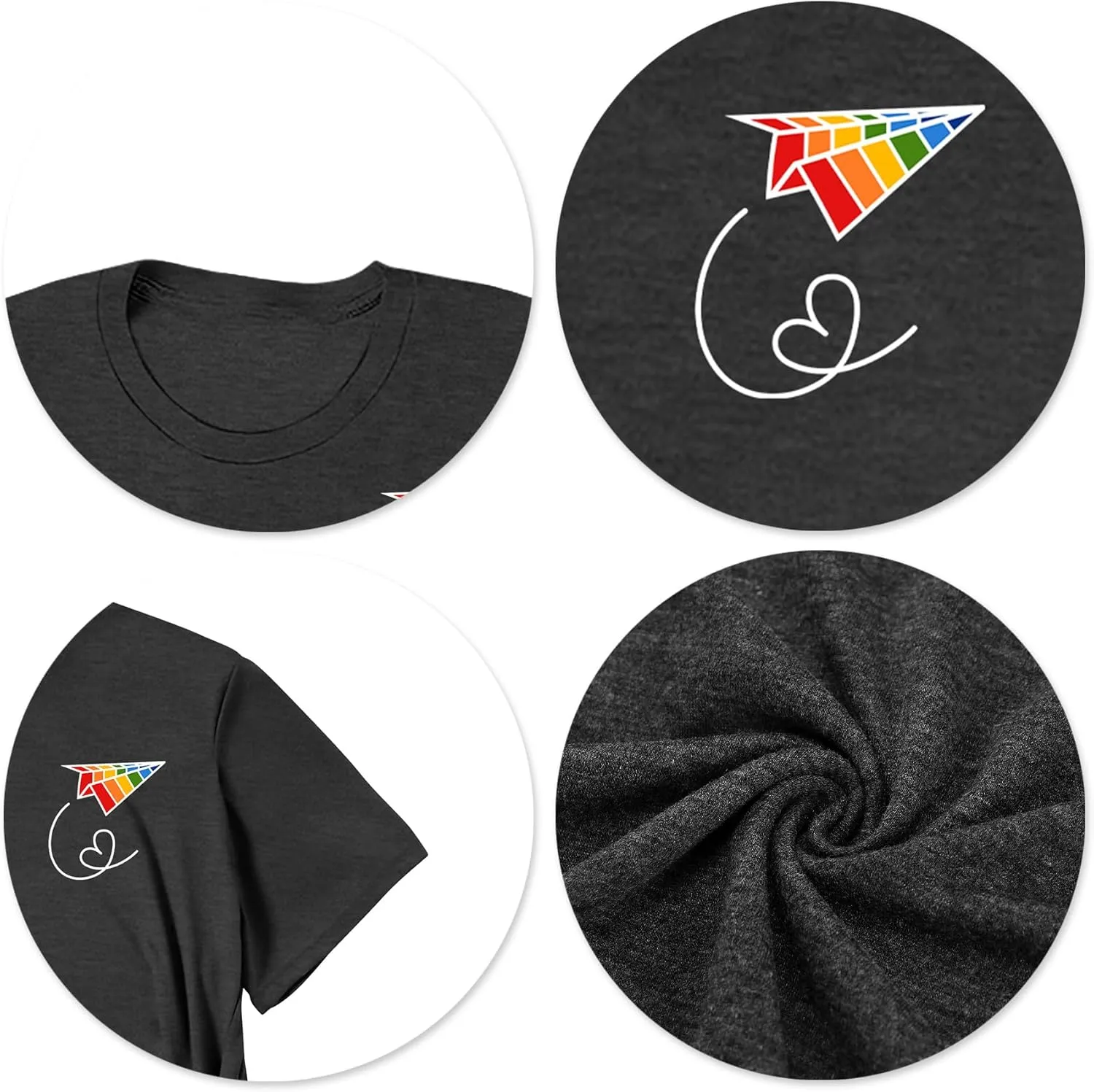 Pride Shirts for Women: Rainbow Pride Graphic Tee LGBTQ Equality T Shirt Casual Lesbian Tops